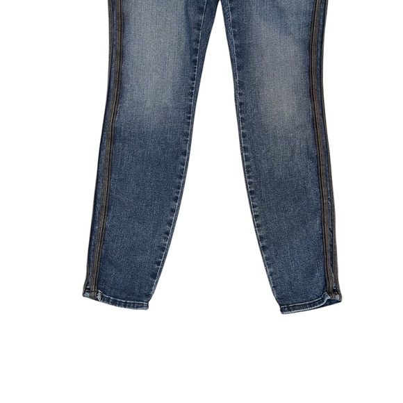 Good American Womens Jeans Good Waist Skinny Dark Wash Tuxedo Stripe Jeans Sz 10 - Picture 5 of 7